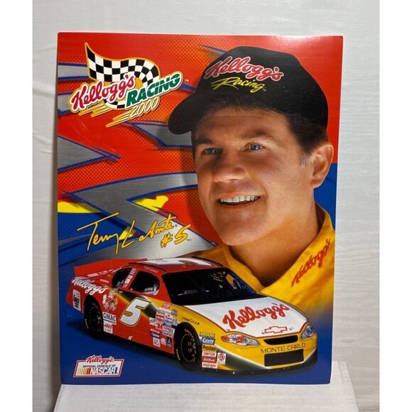 Terry Labonte Kelloggs Racing Team Poster With Stats & Driver Bio - Picture 2 of 9